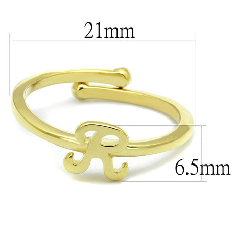 Flash Gold Brass Ring with No Stone