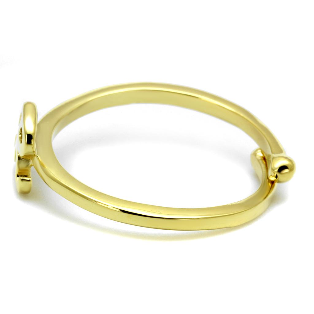 Flash Gold Brass Ring with No Stone