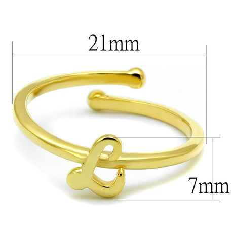 Flash Gold Brass Ring with No Stone