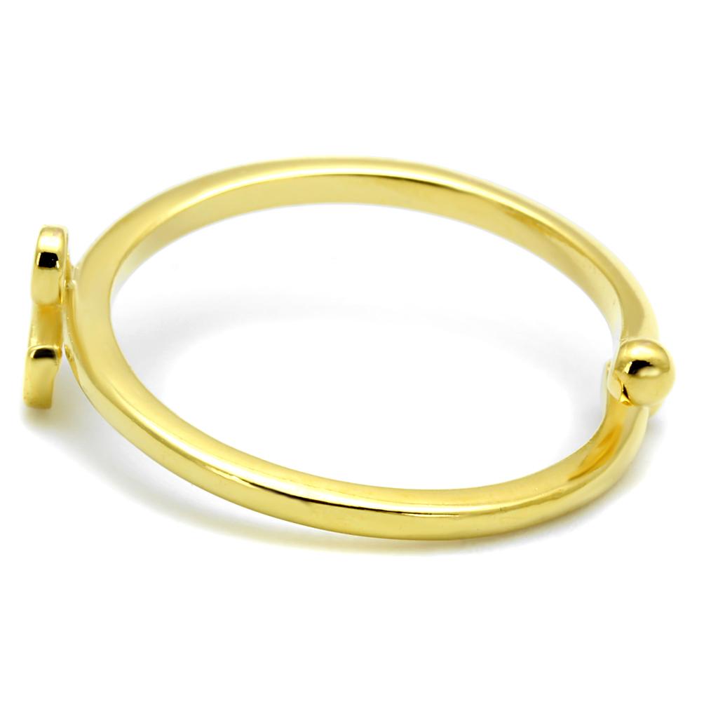 Flash Gold Brass Ring with No Stone