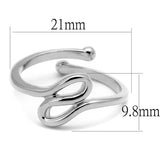 Rhodium Brass Ring with No Stone