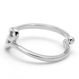 Rhodium Brass Ring with No Stone