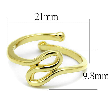 Flash Gold Brass Ring with No Stone