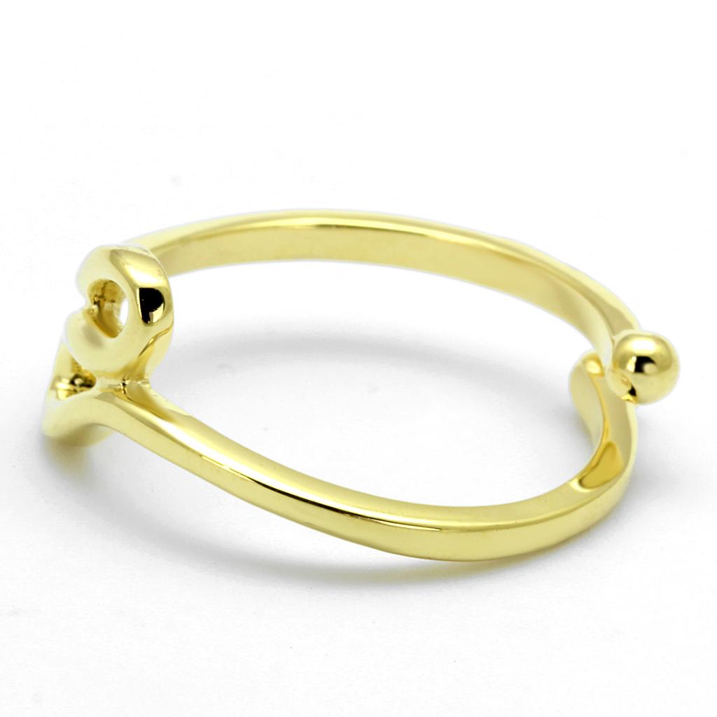 Flash Gold Brass Ring with No Stone