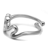 Rhodium Brass Ring with No Stone