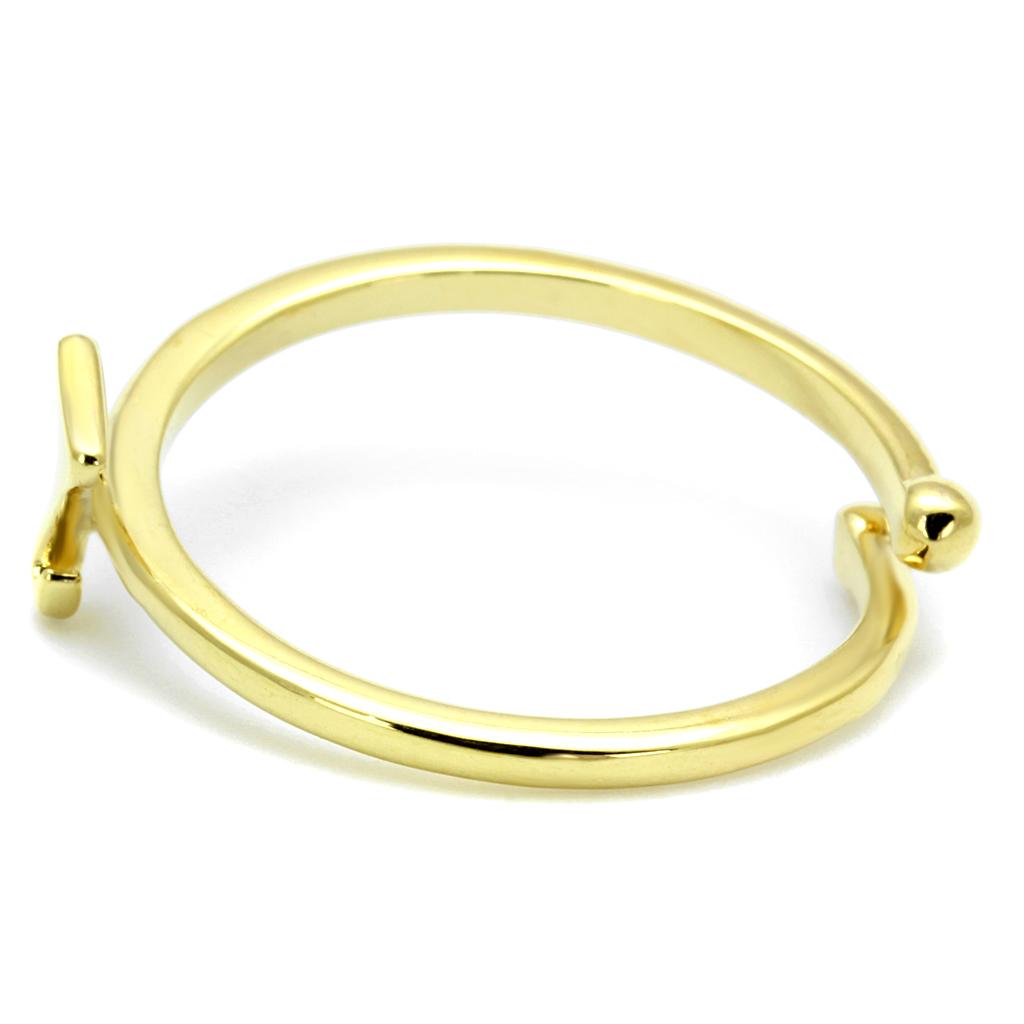 Flash Gold Brass Ring with No Stone