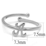 Rhodium Brass Ring with No Stone