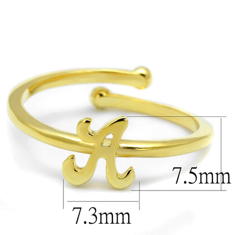 Flash Gold Brass Ring with No Stone