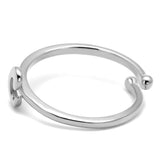 Rhodium Brass Ring with No Stone