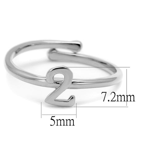 Rhodium Brass Ring with No Stone