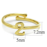 Flash Gold Brass Ring with No Stone