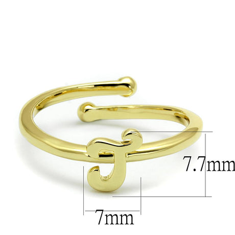 Flash Gold Brass Ring with No Stone
