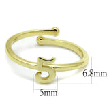 Flash Gold Brass Ring with No Stone