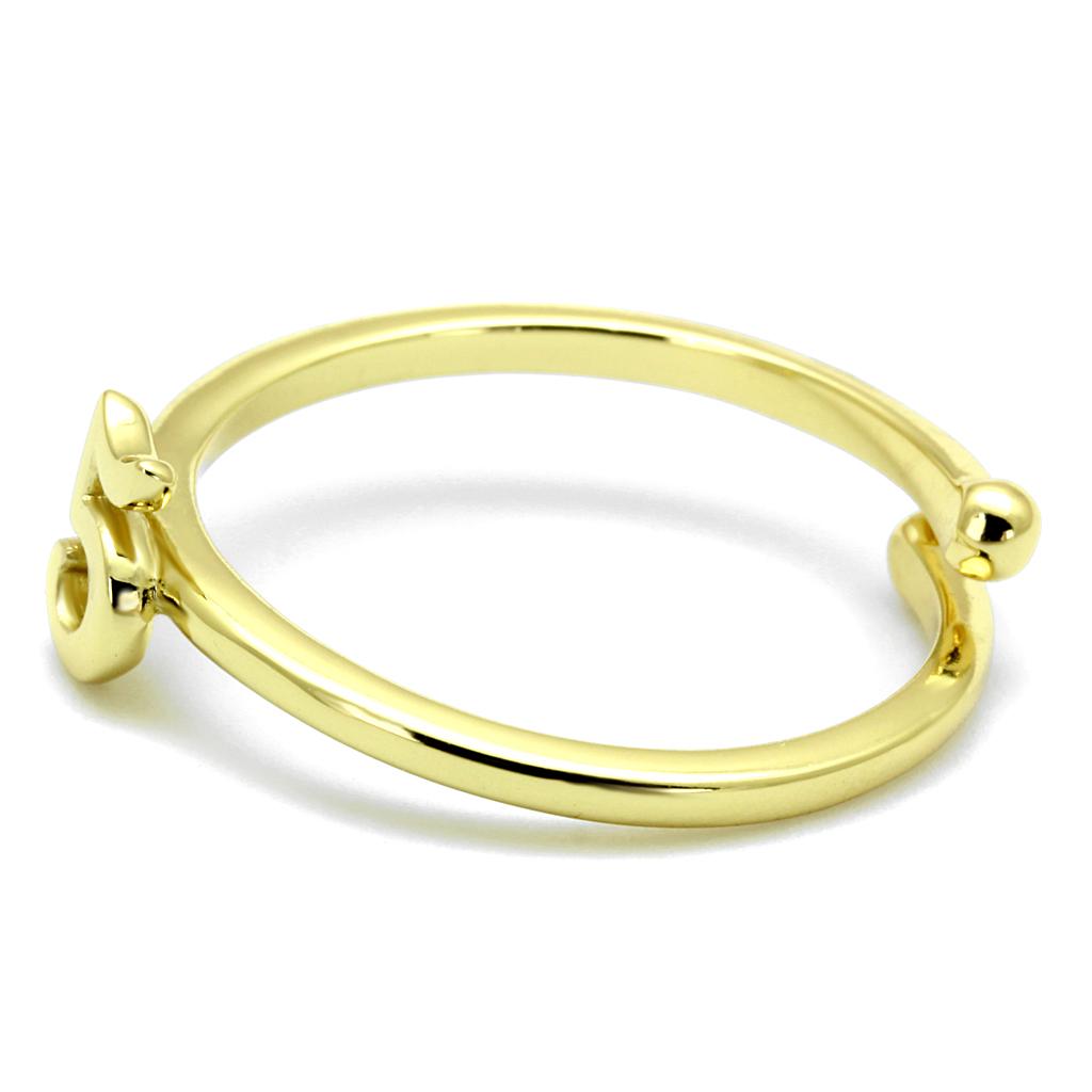 Flash Gold Brass Ring with No Stone