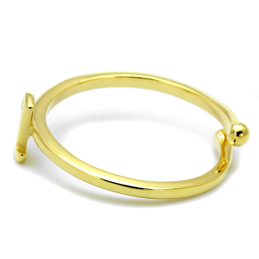 Flash Gold Brass Ring with No Stone