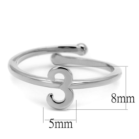 Rhodium Brass Ring with No Stone