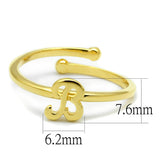 Flash Gold Brass Ring with No Stone