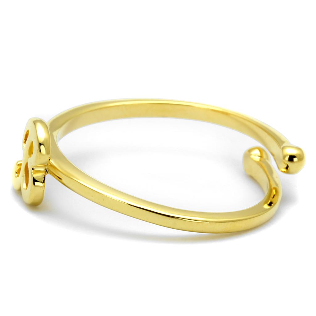 Flash Gold Brass Ring with No Stone