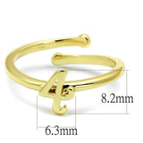 Flash Gold Brass Ring with No Stone