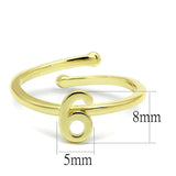 Flash Gold Brass Ring with No Stone