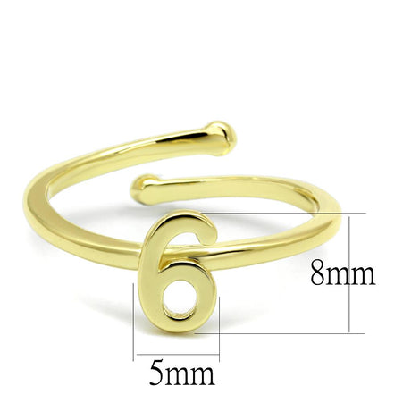 Flash Gold Brass Ring with No Stone