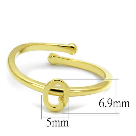 Flash Gold Brass Ring with No Stone