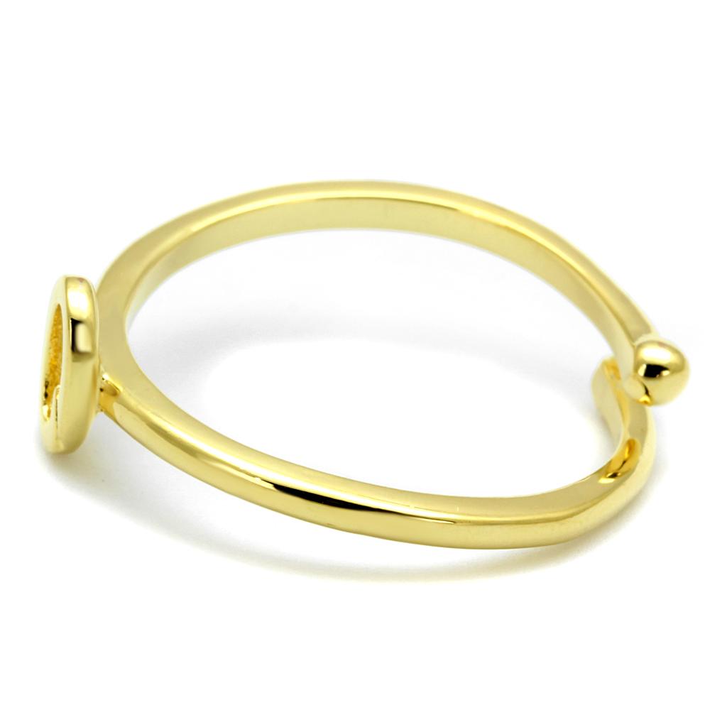 Flash Gold Brass Ring with No Stone