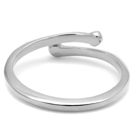 Rhodium Brass Ring with No Stone