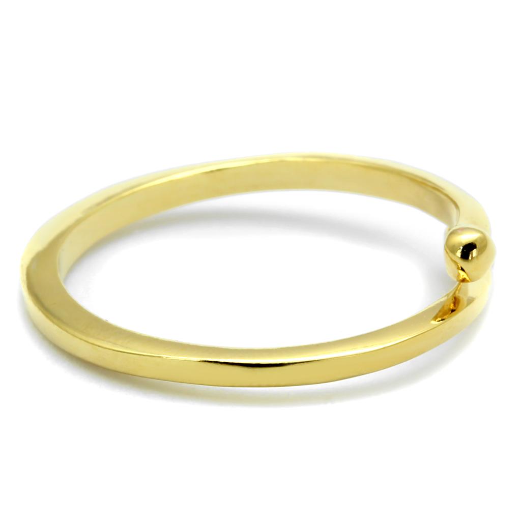 Flash Gold Brass Ring with No Stone