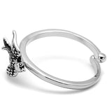 Rhodium Brass Ring with No Stone