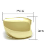 Gold Brass Ring with No Stone