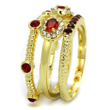 Gold Brass Ring with Top Grade Crystal  in Siam