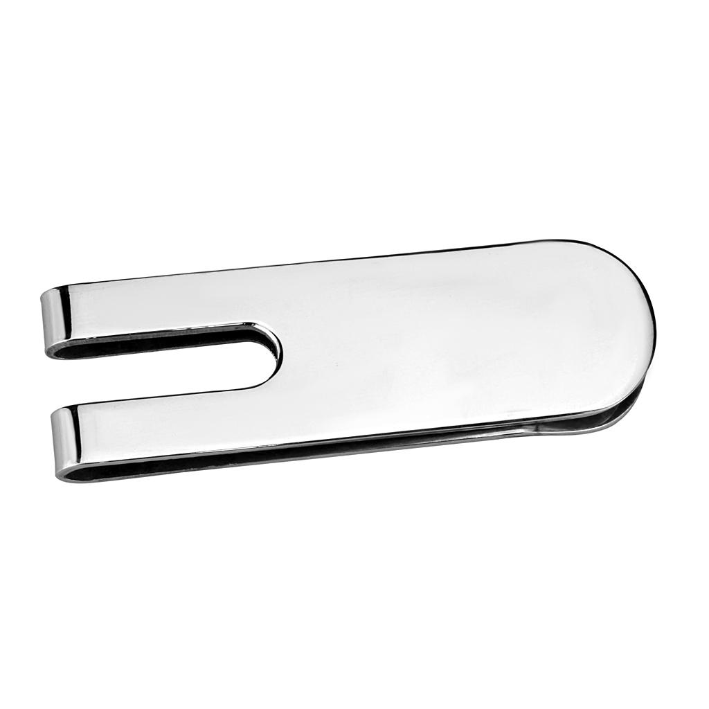 Rhodium Brass Money clip with No Stone