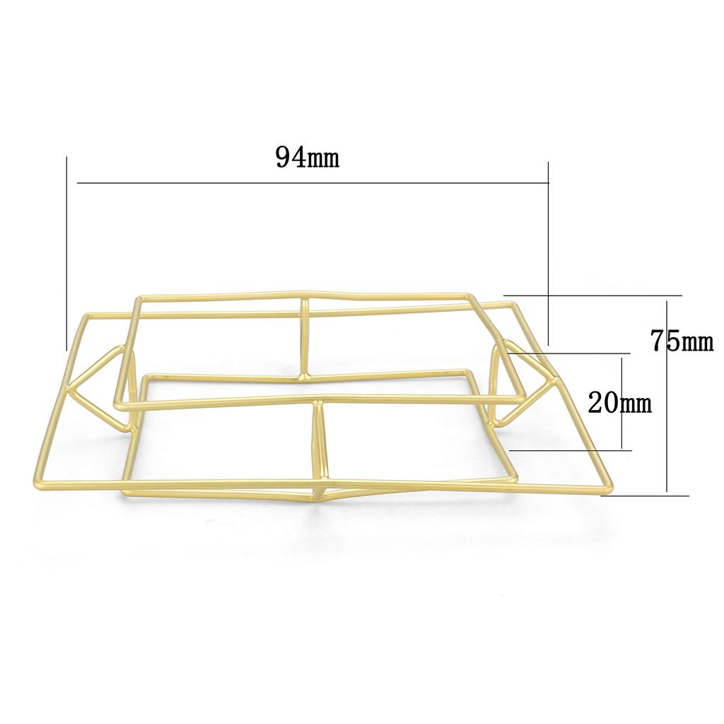 Matte Gold Brass Bangle with No Stone