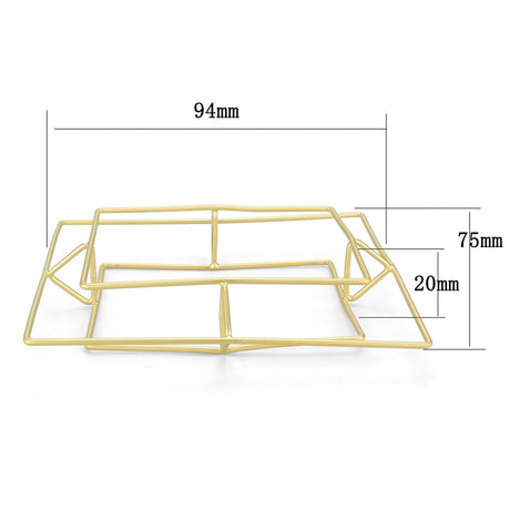 Matte Gold Brass Bangle with No Stone