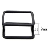 Ruthenium Brass Ring with No Stone