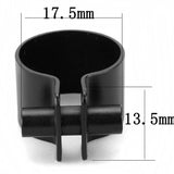 Ruthenium Brass Ring with No Stone