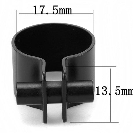 Ruthenium Brass Ring with No Stone