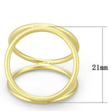 Matte Gold Brass Ring with No Stone
