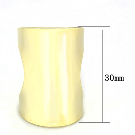 LO4258 Gold Brass Ring with No Stone in No Stone