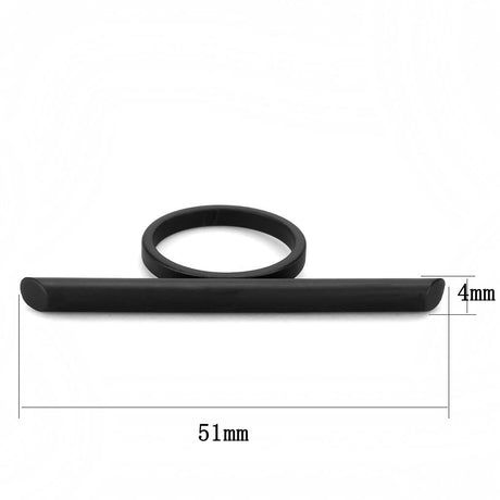 Ruthenium Brass Ring with No Stone