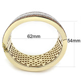 Gold Brass Bangle with Top Grade Crystal  in Multi Color