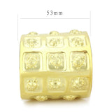 Matte Gold & Gold Brass Bangle with No Stone