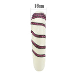 TIN Cobalt Black Brass Bangle with Top Grade Crystal  in Fuchsia