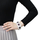 Rhodium Brass Bangle with AAA Grade CZ  in Amethyst