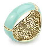 Gold Brass Bangle with Top Grade Crystal  in Multi Color