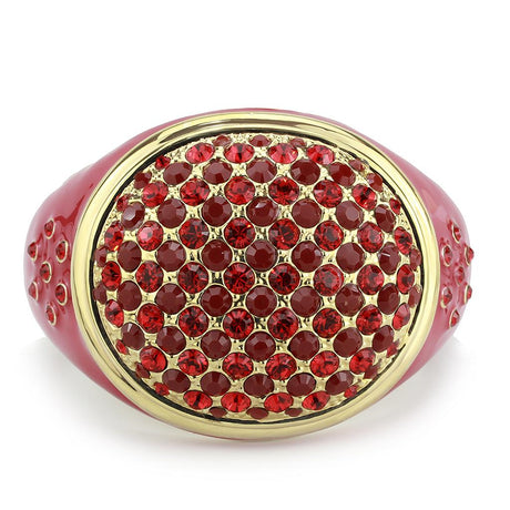 Gold Brass Bangle with Top Grade Crystal  in Multi Color