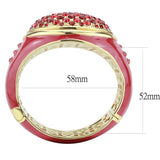 Gold Brass Bangle with Top Grade Crystal  in Multi Color