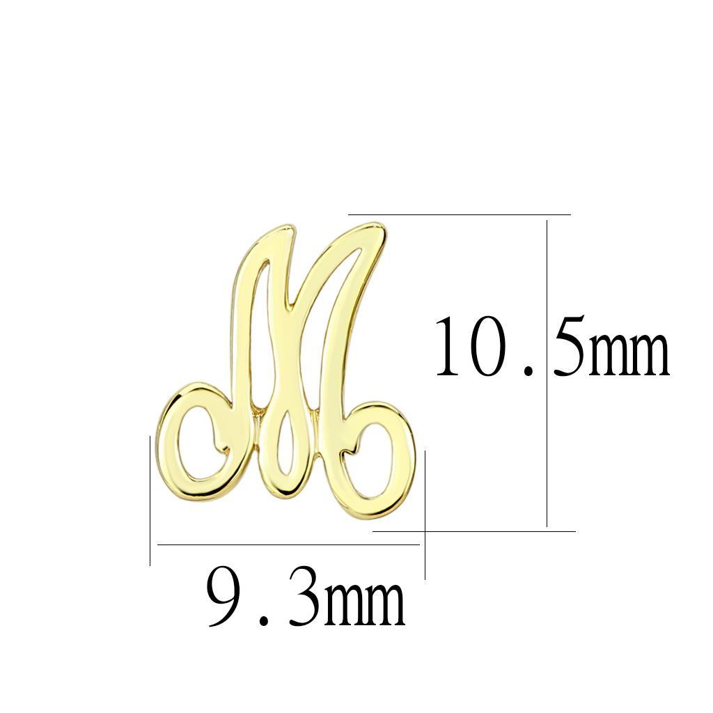 Flash Gold Brass Earrings with No Stone