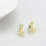 Flash Gold Brass Earrings with No Stone